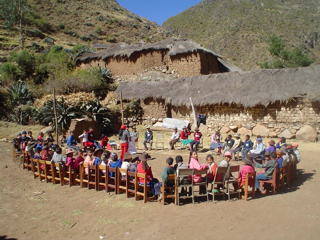 Dorfschule in Huaccaycancha